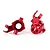 Traxxas 1/10 Maxx 4S Red Aluminium Steering Hubs 2Pcs 8937R