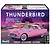 Revell 1/24 scale 1956 Ford Thunderbird plastic model kit box art showing a pink classic car parked in front of a retro motel.