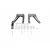 GPM Black Aluminium Front Shock Mount Set ES028-BK