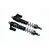GPM Black Aluminium 135mm Front L-Shape Piggyback Spring Shocks 2Pcs UDR135F/L-BK-BEBK