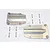 GPM Grey Silver Aluminium Centre Skid Plates 2Pcs TXM332-GS