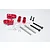 GPM Red Aluminium Front Adjustable Shock Mount Set TXM028-R