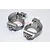 GPM Grey Silver Aluminium Front Steering Hub Carriers (C-Hubs) 2Pcs TXM019-GS