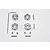 GPM Grey Silver Aluminium 12mm Wheel Hex +6mm Adapters 4Pcs w/ Axle Pins SLA010/6MM-GS