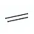 Two black hardened steel GPM drive shafts for RC vehicles, shown against a plain white background.