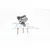 GPM Grey Silver Aluminium Rear Centre Chassis Brace Mount MAK015RA-GS