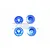 GPM Blue Aluminium 17mm Flanged Serrated Wheel Nuts 4Pcs MAK005-B