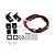 GPM Racing black spotlight kit including two LED lights, mounting brackets, housings, and various screws on a white background.