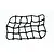 A black elastic cargo net with metal hooks for RC vehicles, displayed against a white background with a faint GPM Racing logo watermark.