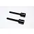 Two black GPM Racing aluminium differential output cups for RC cars shown against a plain white background.