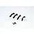 GPM Black Large Door Handles 4Pcs TRX4ZSP10A-BK