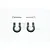 GPM Black Aluminium Front or Rear Bumper D-Rings 2Pcs TRX4003-BK
