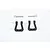 GPM Black Aluminium Front or Rear Bumper D-Rings 2Pcs TRX4002-BK
