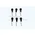 GPM Black Body Pins For 1-5 TO 1-8 Models w/ Easy Pull Tabs 6Pcs BCM003L-BK
