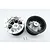 GPM Silver Aluminium 2.2" 6 Spoke Beadlock Rims 2Pcs AW2206P/22-S