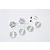 GPM Silver Aluminium 12mm to 17mm Hex Adapters 2Pcs ADT1217/8MM-S