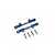 GPM Blue Aluminium & Stainless Steel Rear Upper Arm Tie Rod 2Pcs LM057S-B