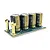 Castle Creations capacitor pack featuring four electrolytic capacitors mounted on a green circuit board with two gold-coloured screw terminals.