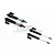 GPM Black Aluminium Rear L-Shape Piggyback Shocks 4Pcs UDR13960RR/L-BK-BEBK