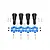 GPM Hardened Steel Front & Rear Universal CVD Joints & Blue Aluminium Wheel Hexes Set TXM8170N/JT2-B