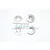 GPM Silver Aluminium 17mm Flanged Serrated Wheel Nuts 4Pcs MAK005-S