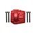 GPM Red Aluminium Front or Rear Gearbox Cover SCX6012A-R