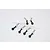 GPM Black Body Pins for 1/18 TO 1/10 Models w/ Easy Pull Tabs BCM001S-BK