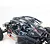 A T-Bone Racing external roll cage installed on a 1/10 scale Losi Lasernut RC truck, featuring a black plastic frame over the vehicle's cabin.