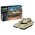 A Revell 1/72 scale Merkava Mk.III model tank kit box next to a fully assembled and painted model tank on a white background.