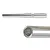 A Tamiya 1/35 scale metal gun barrel for a German Hummel, shown in full profile and a close-up of the rifled muzzle end.