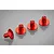 Rovan Orange Aluminium Rear Lower Body Shell Posts 4Pcs 95235O