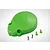 A bright green Rovan RC gear cover with two green plastic mounting posts and two black metal R-clips on a white background.