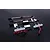 Rovan 5IVE-T silver LED light kit with controller, wiring harnesses, mounting brackets, and screws on a black background.