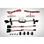 Rovan 5IVE-T RC light controller kit including two LED light bars, a central control module, wiring harnesses, mounting clips, and screws.