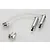 Two silver aluminium RC shock reservoir sets with clear tubing on a white background.