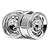 HPI 1.9" (6mm Off-Set) Vintage CC Type Chrome Rims 2Pcs 33473