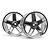 HPI 2.1" (9mm Off-Set) LP35 MF Type Chrome Rims 2Pcs 33478