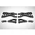 Rovan Black Rear Suspension Arm Complete Set 852191