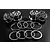 Rovan Chrome Silver Plated Wheels 4Pcs 851582