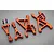 Rovan Orange Aluminium Rear Suspension A-arm Kit 85114O