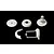 Rovan White Air Filter Mount Set 8501711
