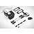 Rovan Silver Aluminium Symmetrical Steering Conversion Kit w/ Plastic Rod Ends 852802S