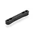 A black plastic suspension arm pin mount for an RC car, shown from a high angle against a white background.