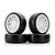 Solaris 1/10 28J Premounted Touring Car Rubber Tyres w/ White Rims 4Pcs S-T28JGM4W
