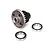 Traxxas 1/7 Unlimited Desert Racer rear differential assembly with two included ball bearings on a white background.