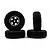 Yeah Racing 1/24 5 Spoke Black Beadlock Aluminium Wheel Set 4Pcs WL-0165BK