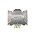GPM Racing stainless steel hollow chassis protection plate for RC cars with four gold-coloured mounting screws.