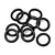 HPI 4x1mm Black O-Rings 10Pcs 75077