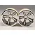 Traxxas 2.2" TRX Rear Pro-Star 5 Spoke Chrome Rims 2Pcs 4174