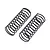 Axial 23x70mm (White 4.8lbs/in) Springs 2Pcs AX31287